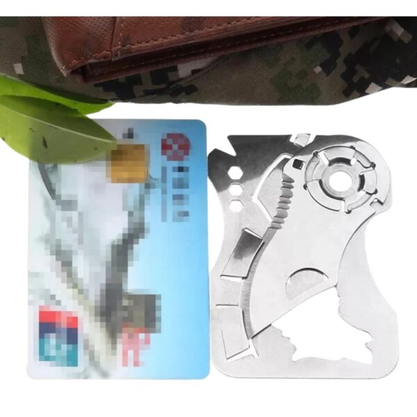 Navaja Cuchillo Plegable De Acero Inoxidable De Tarjeta Aj41 - Imagen 5