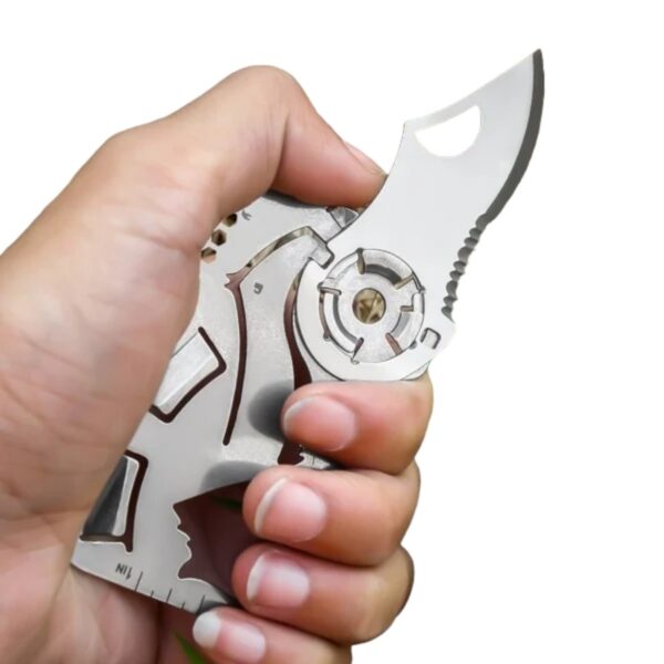 Navaja Cuchillo Plegable De Acero Inoxidable De Tarjeta Aj41