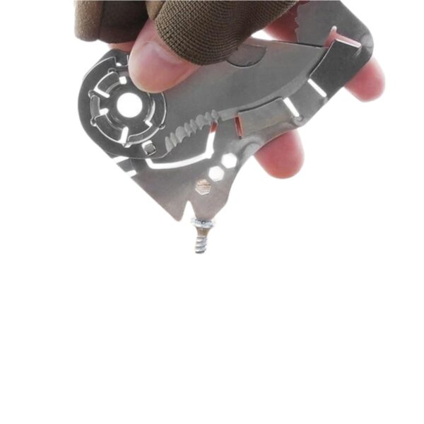 Navaja Cuchillo Plegable De Acero Inoxidable De Tarjeta Aj41 - Imagen 2