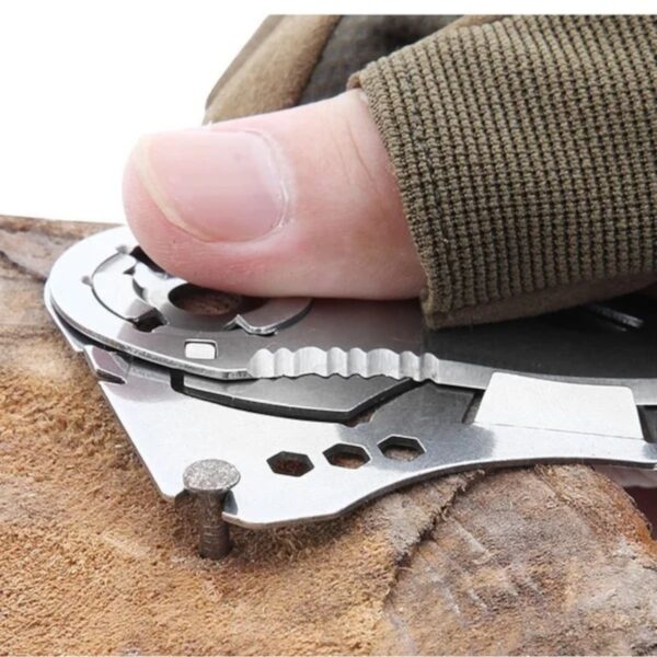 Navaja Cuchillo Plegable De Acero Inoxidable De Tarjeta Aj41 - Imagen 3