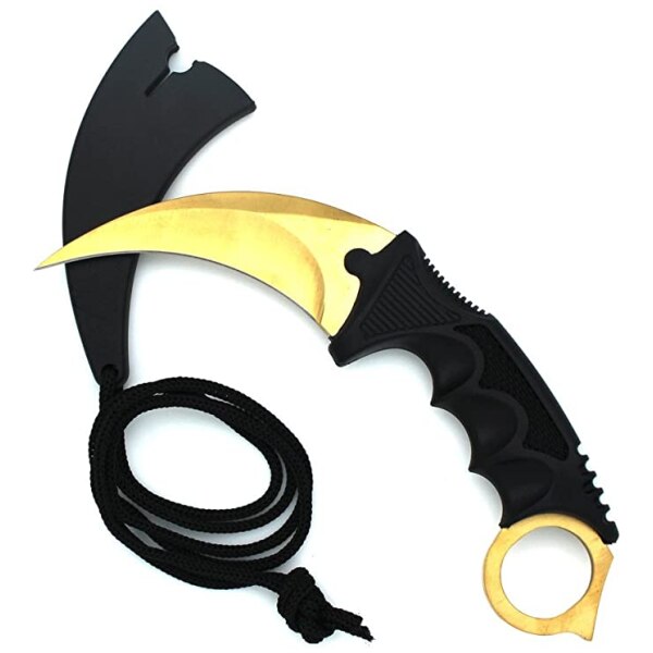 Navaja Karambit Only Gold Con Funda Am13 - Imagen 9