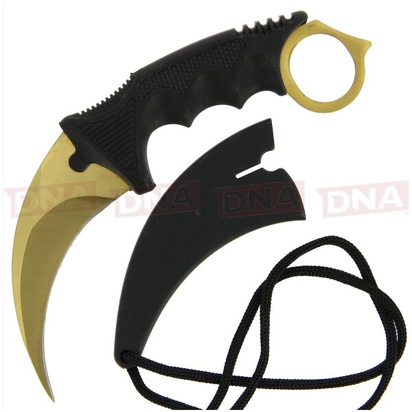 Navaja Karambit Only Gold Con Funda Am13 - Imagen 3