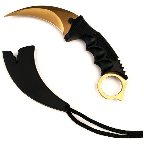 Navaja Karambit Only Gold Con Funda Am13 - Imagen 6