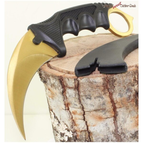 Navaja Karambit Only Gold Con Funda Am13 - Imagen 8