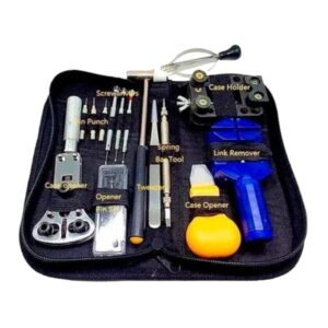 Reparador Relojeria Relojes Reloj Kit 16 Piezas Con Estuche Am71
