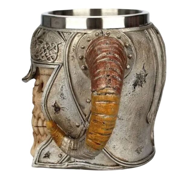 Tazon Medieval Vikingo Cacho Acero 420cc Ap90 - Imagen 7