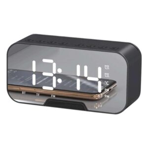 Reloj Despertador Parlante Recargable Digital Espejo Mx82