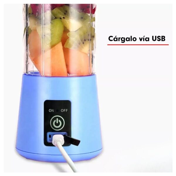 Batidora Mini Vaso Licuadora Recargable Nb15 - Imagen 2
