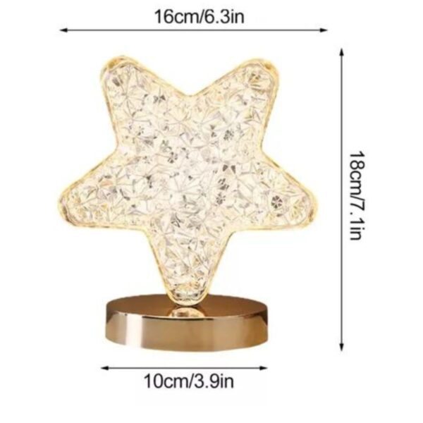 Lámpara Led Estrella Enchufe Usb Luz Cálida Na85 - Imagen 4