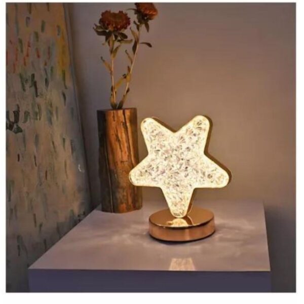 Lámpara Led Estrella Enchufe Usb Luz Cálida Na85 - Imagen 2