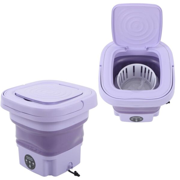 Mini Lavadora Plegable Ropa Portátil 1,5 Kg Y 8 Litros Nb13 - Imagen 6