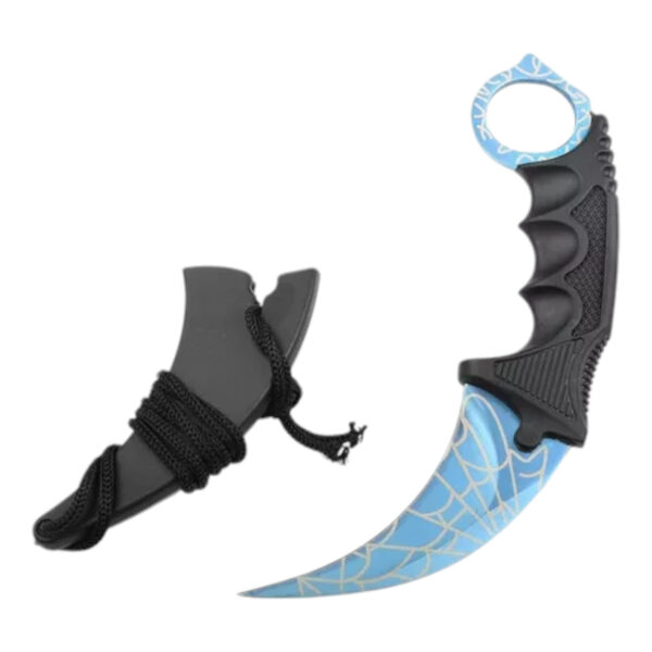 Navaja Karambit Strike blue spider - Imagen 3