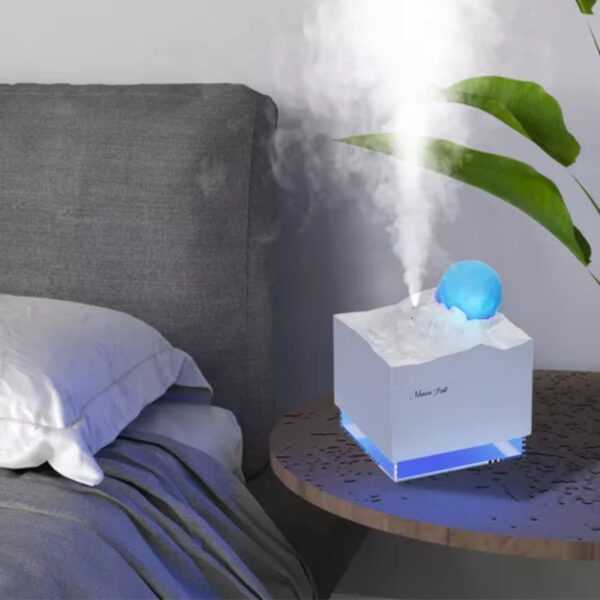 Difusor Led Lunar Aroma Portátil Humidificador Usb Luz Mini 300ml H2o Spray Usb Popurrí, Velas Aromáticas, Aceites, Incienso Sprays Aromáticos Nc14 - Imagen 4