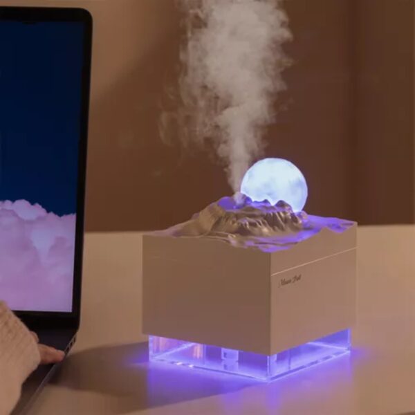 Difusor Led Lunar Aroma Portátil Humidificador Usb Luz Mini 300ml H2o Spray Usb Popurrí, Velas Aromáticas, Aceites, Incienso Sprays Aromáticos Nc14 - Imagen 5