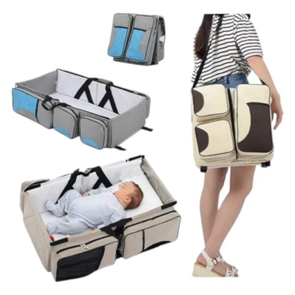 Bolso Maternal Bebe Cambiador Portatil Pañalera Maternidad 4 En 1 INVENCIBLE Nc18