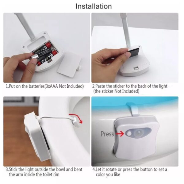 Se activa por movimiento y proporciona una luz suave, suficiente para guiarte en la oscuridad sin despertar a los demás, con sensor movimiento