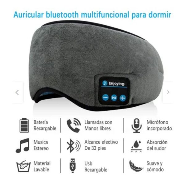 Mascara Para Dormir Con Auriculares Bluetooth Hd Hifi Nc46