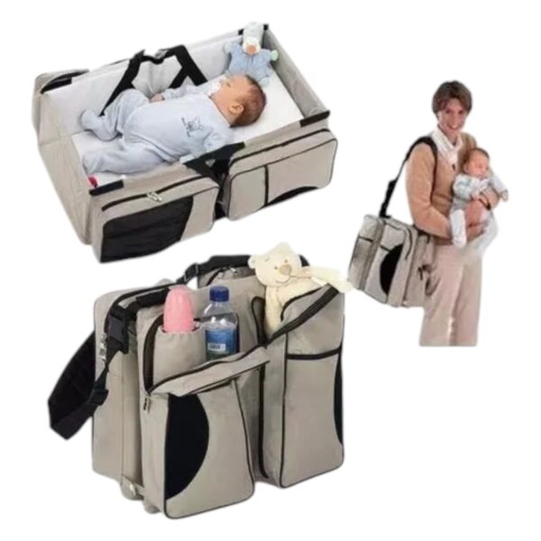 Bolso Maternal Bebe Cambiador Portatil Pañalera Maternidad 4 En 1 INVENCIBLE Nc18