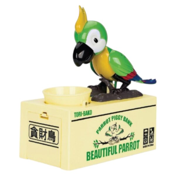 hucha Loro, Alcancia Loro, Alcancia caja Loro, Alcancia de Loro, Alcancia Lorito ahorrador, Alcancia Loro chino, Alcancia Loro come monedas, Alcancia Loro japones, Alcancia Loro roba monedas
